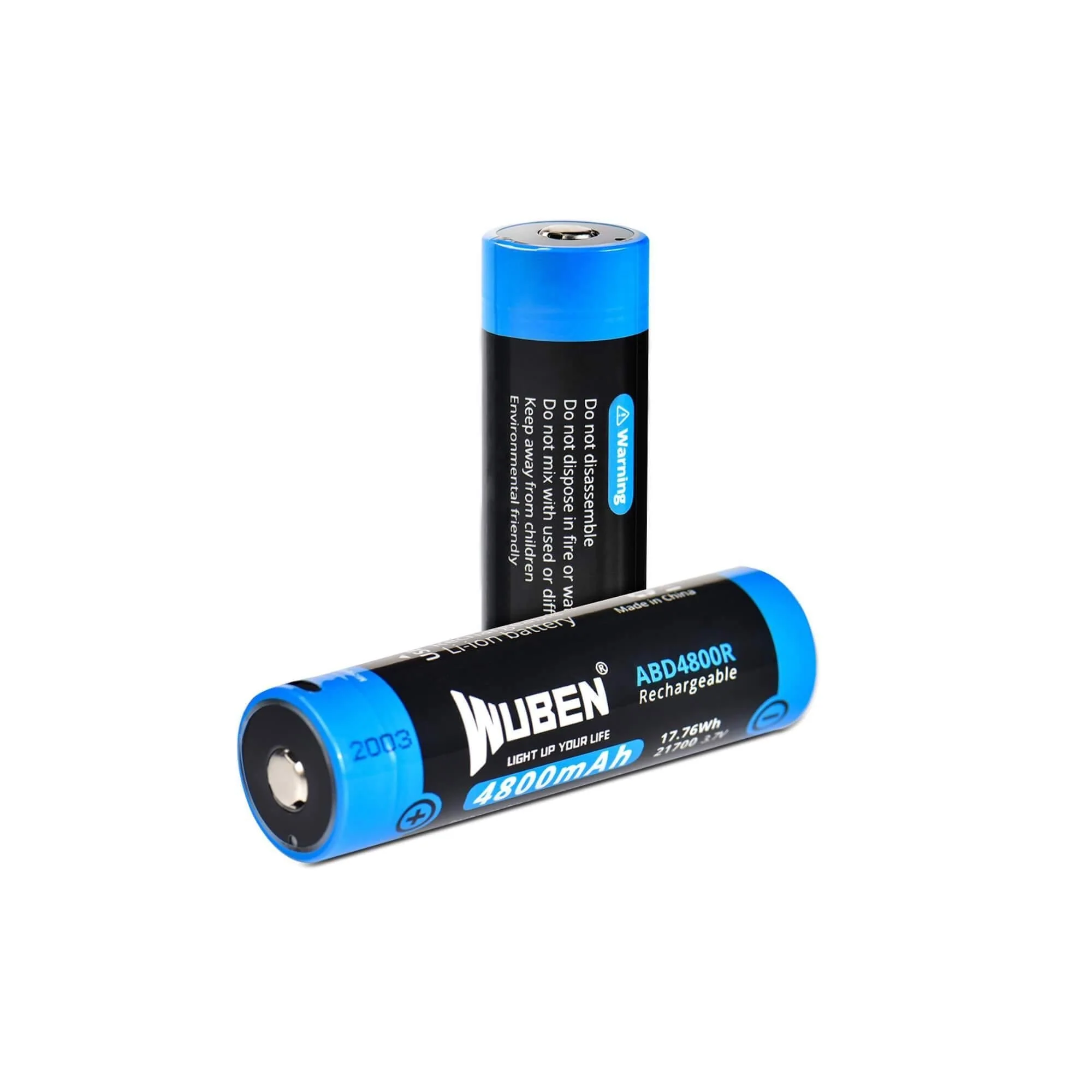 WUBEN ABD4800R Type-C 21700 Akku – 4800 mAh (Nur L3, C2 & A21) - Image 3