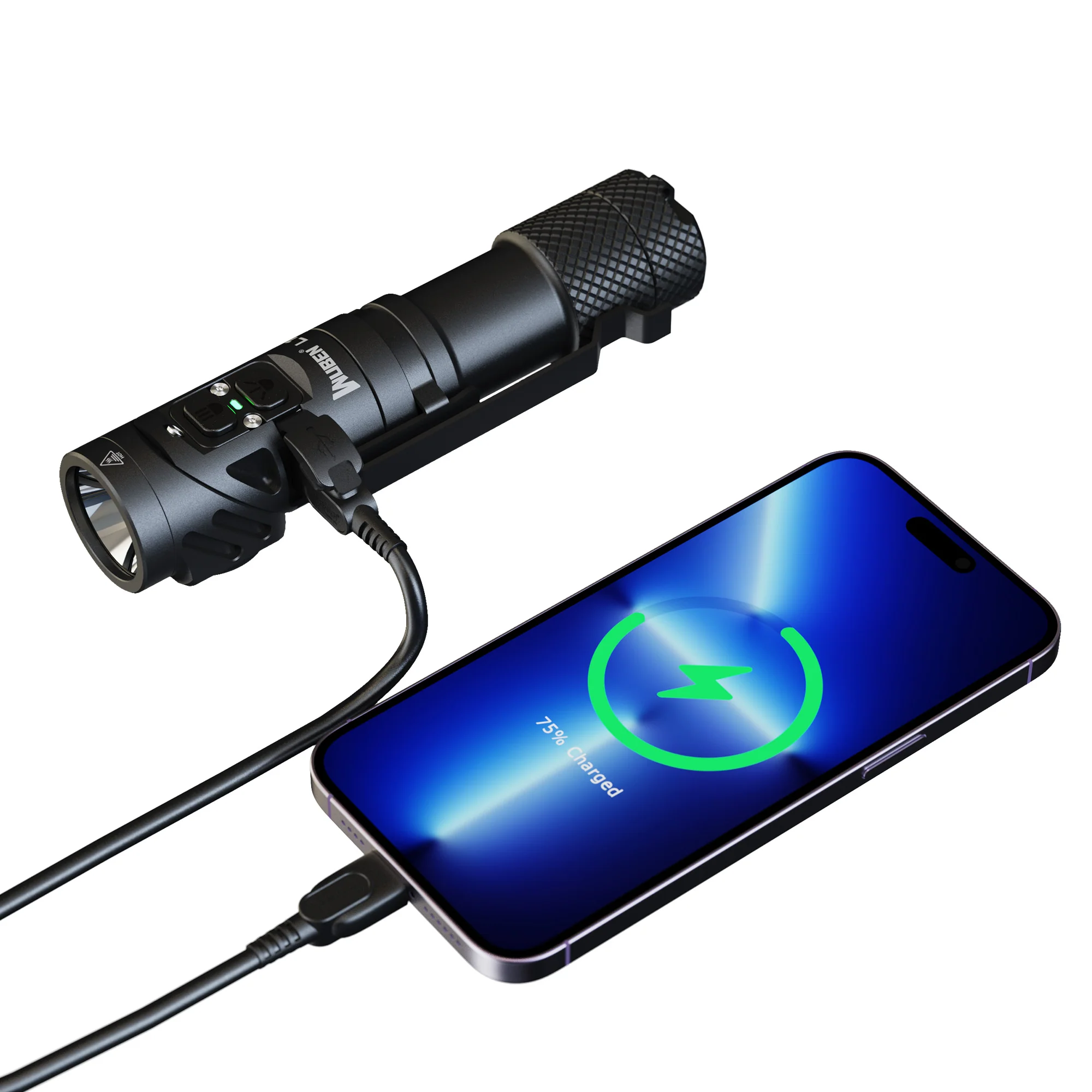 Wuben L1 2000 Lumen Taschenlampe - Taschenlampe mit zwei Lichtquellen und 180° drehbarem Kopf - Image 11