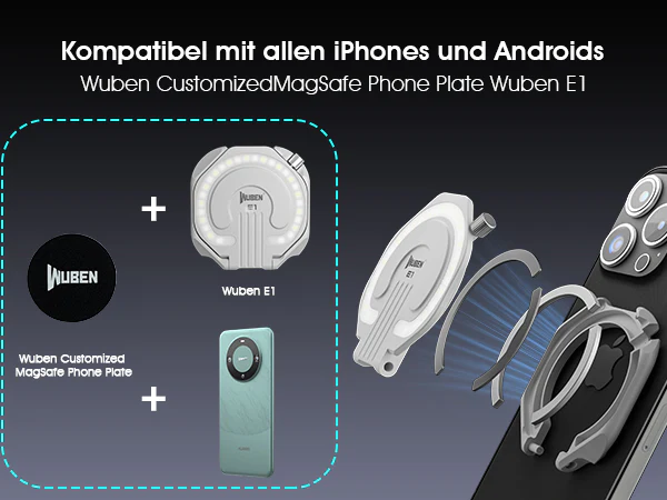 WUBEN E1 EDC wiederaufladbares Selfie-Licht, tragbares Ringlicht - Image 42