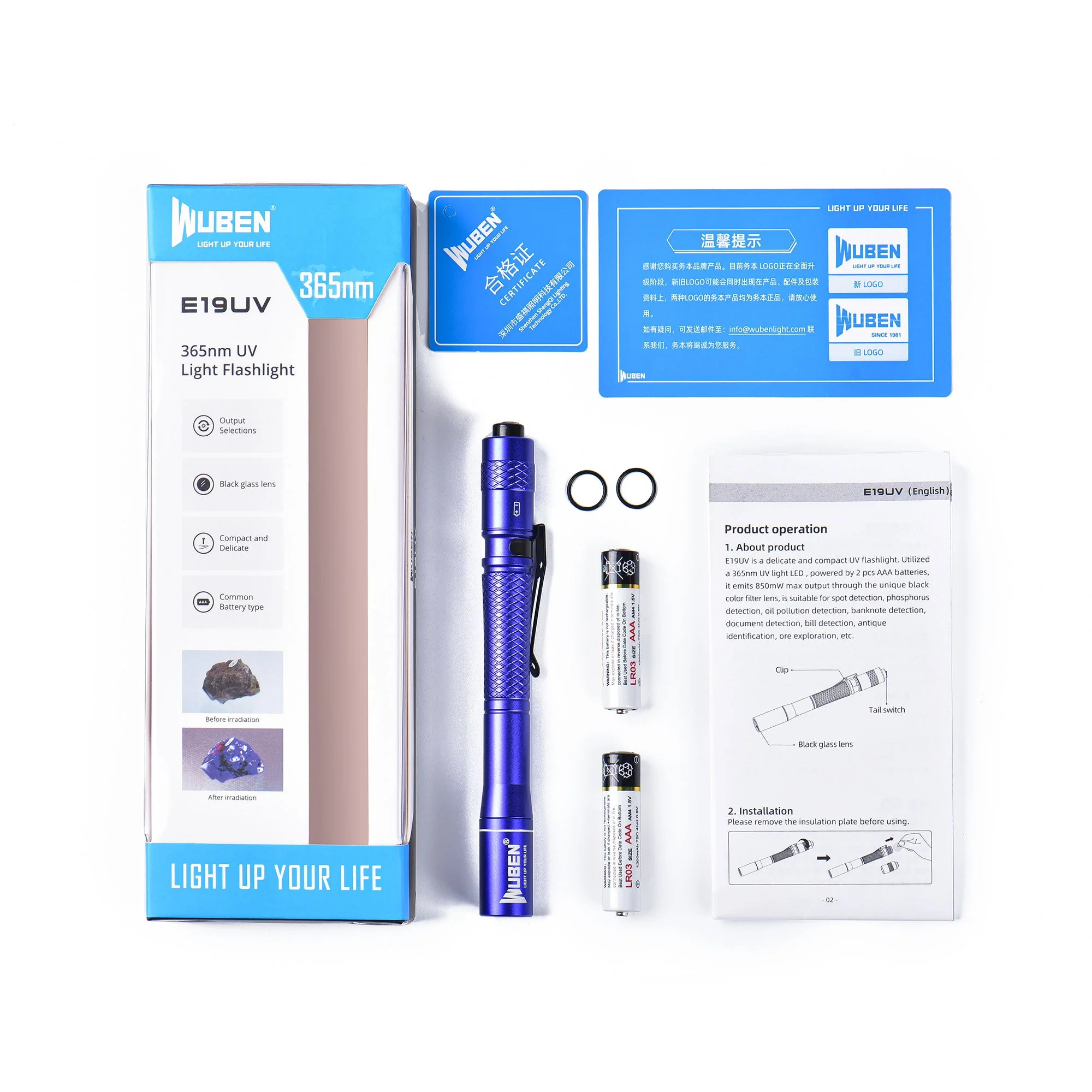 E19 365nm UV-LED-Stiftlampe - Image 10