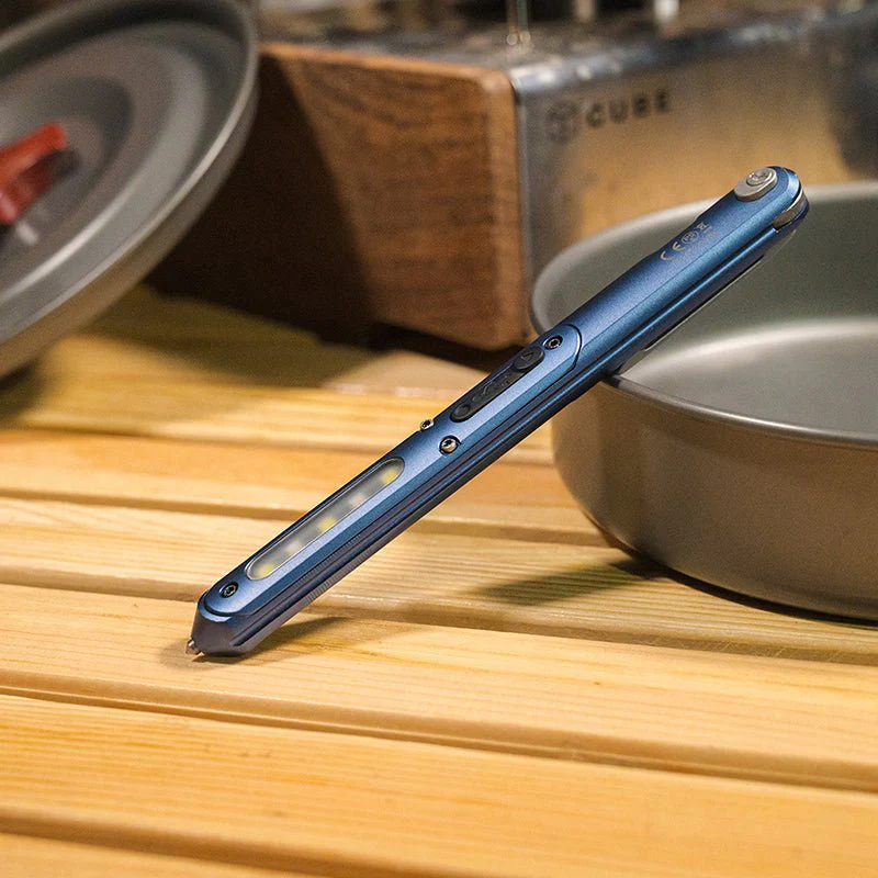 E62 Multifunktionaler EDC-Taktikstift, Licht und Messer - Image 5