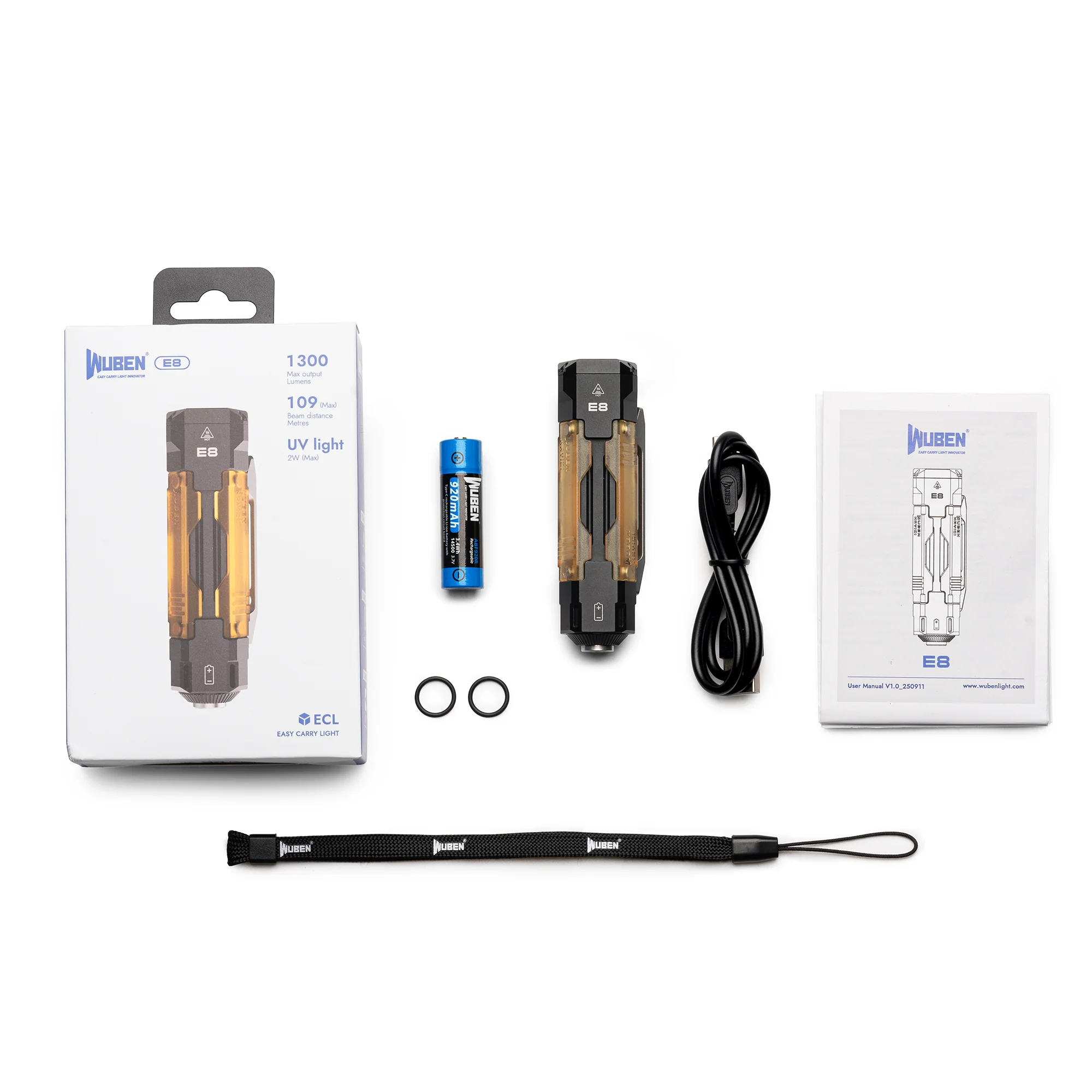 Wuben E8 Kompakte, Magnetische, Modulare EDC-Taschenlampe - Image 15