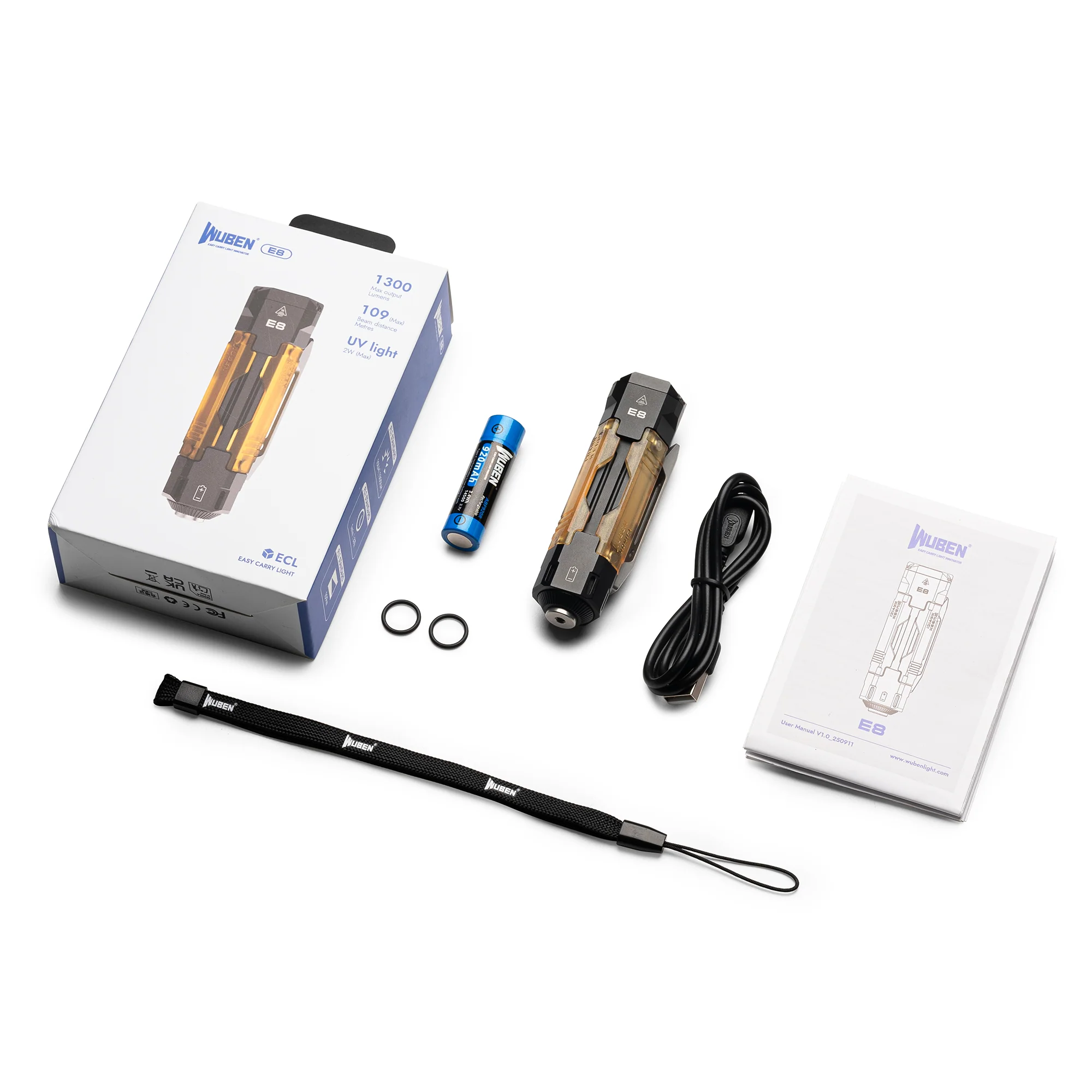 Wuben E8 Kompakte, Magnetische, Modulare EDC-Taschenlampe - Image 16
