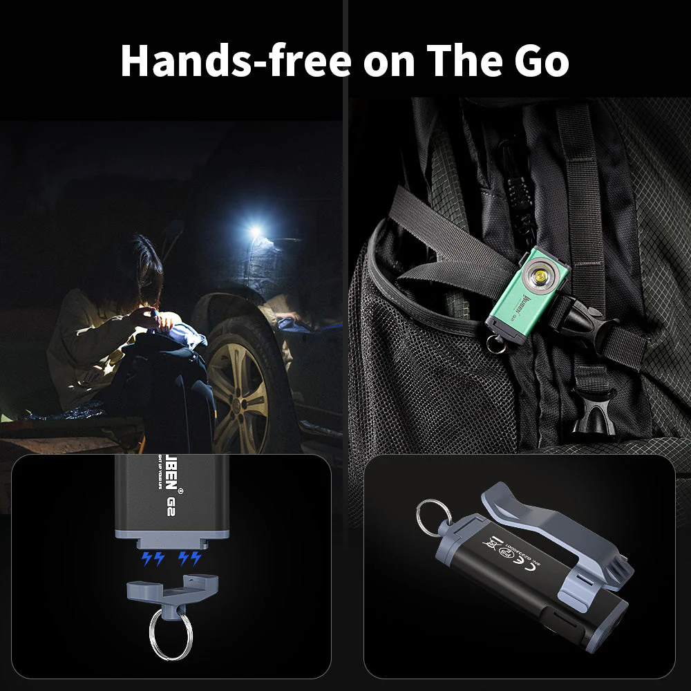 Wuben G2 Multifunktionale Mini-EDC-LED-Schlüsselanhänger-Taschenlampe - Image 5