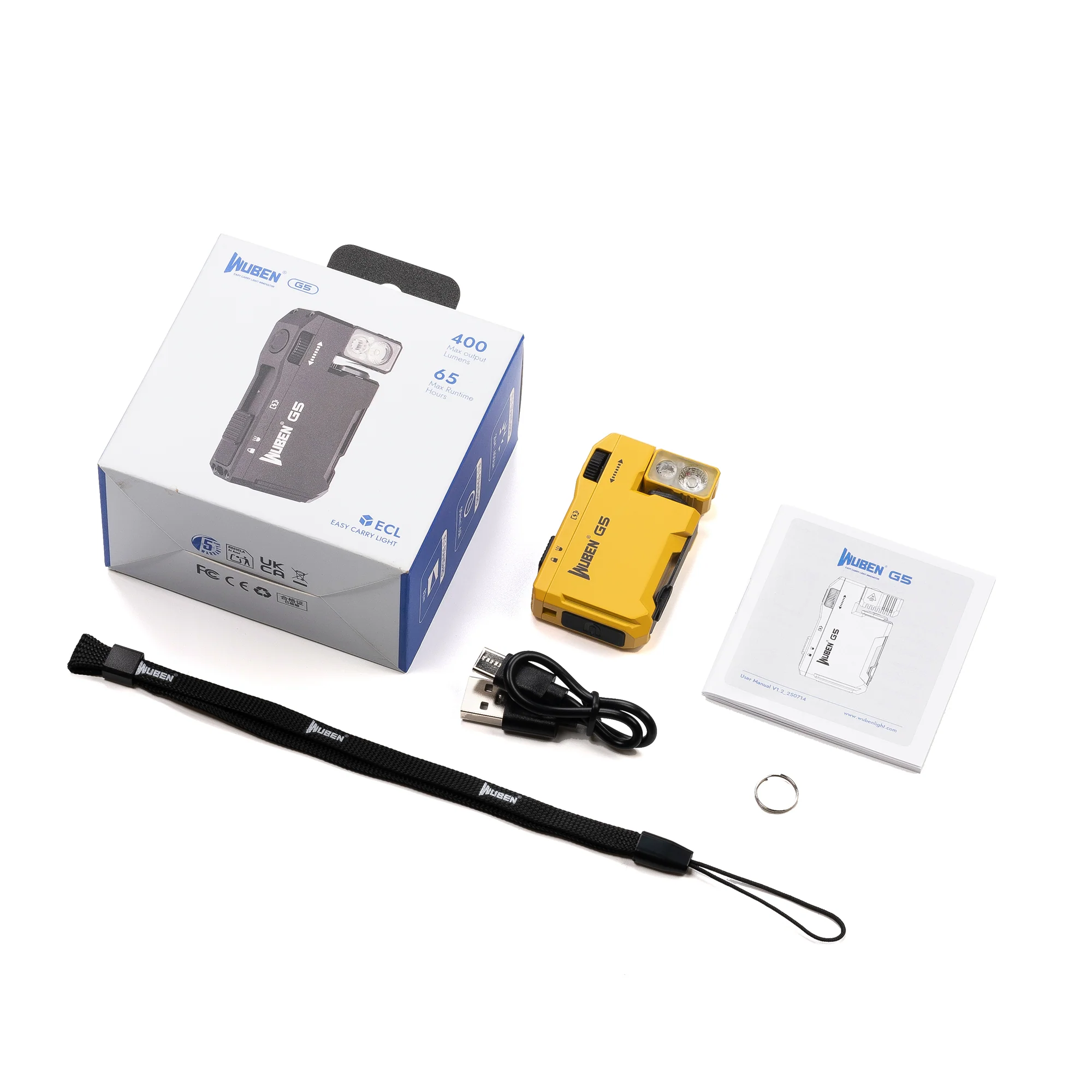 WUBEN G5 EDC-Licht 400 Lumens (1-Mio.-Verkaufslimit ) - Image 8