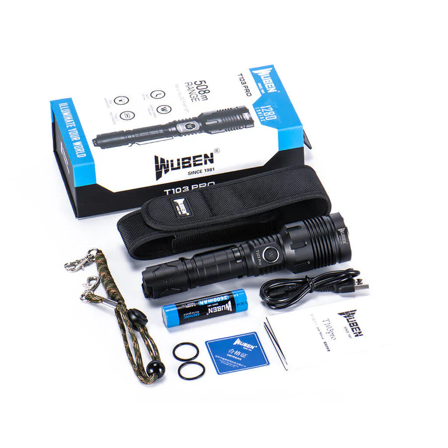 Wuben T103 1280 Lumen Pro Taktische Taschenlampe - Image 9