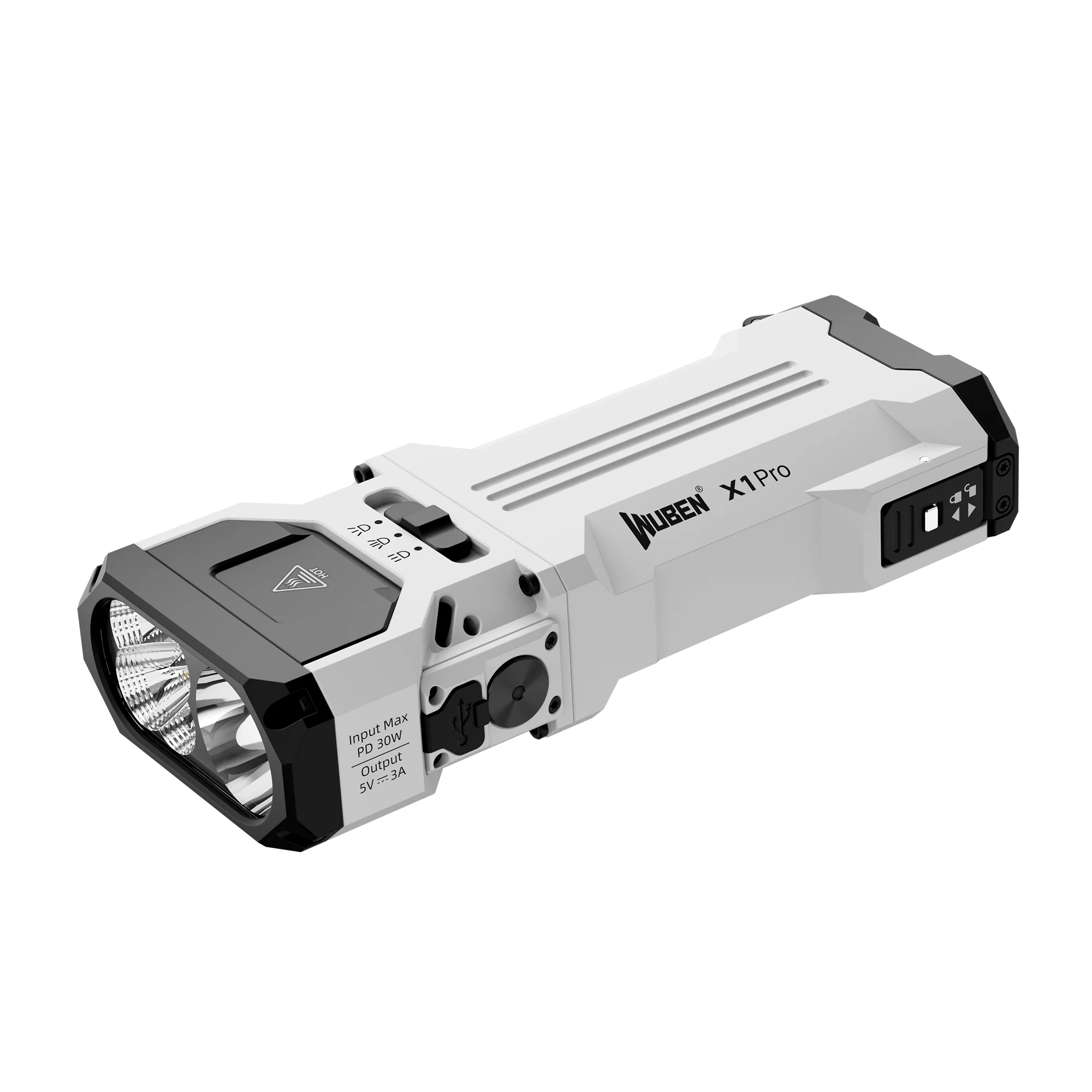 Wuben X1Pro 12300 Lumen wiederaufladbare Powerbank EDC Taschenlampe