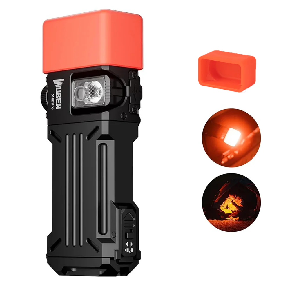 Wuben X2 Pro+  1500 Lumen Taschenlampe (Rotes und Weißes Licht） - Image 17