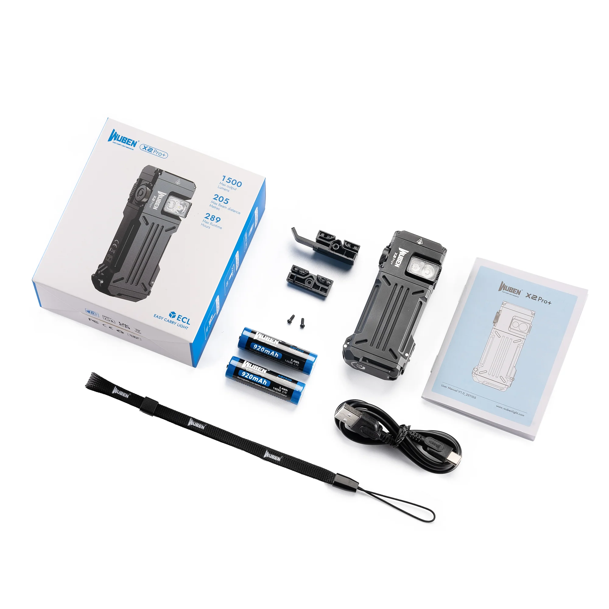 Wuben X2 Pro+  1500 Lumen Taschenlampe (Rotes und Weißes Licht） - Image 8
