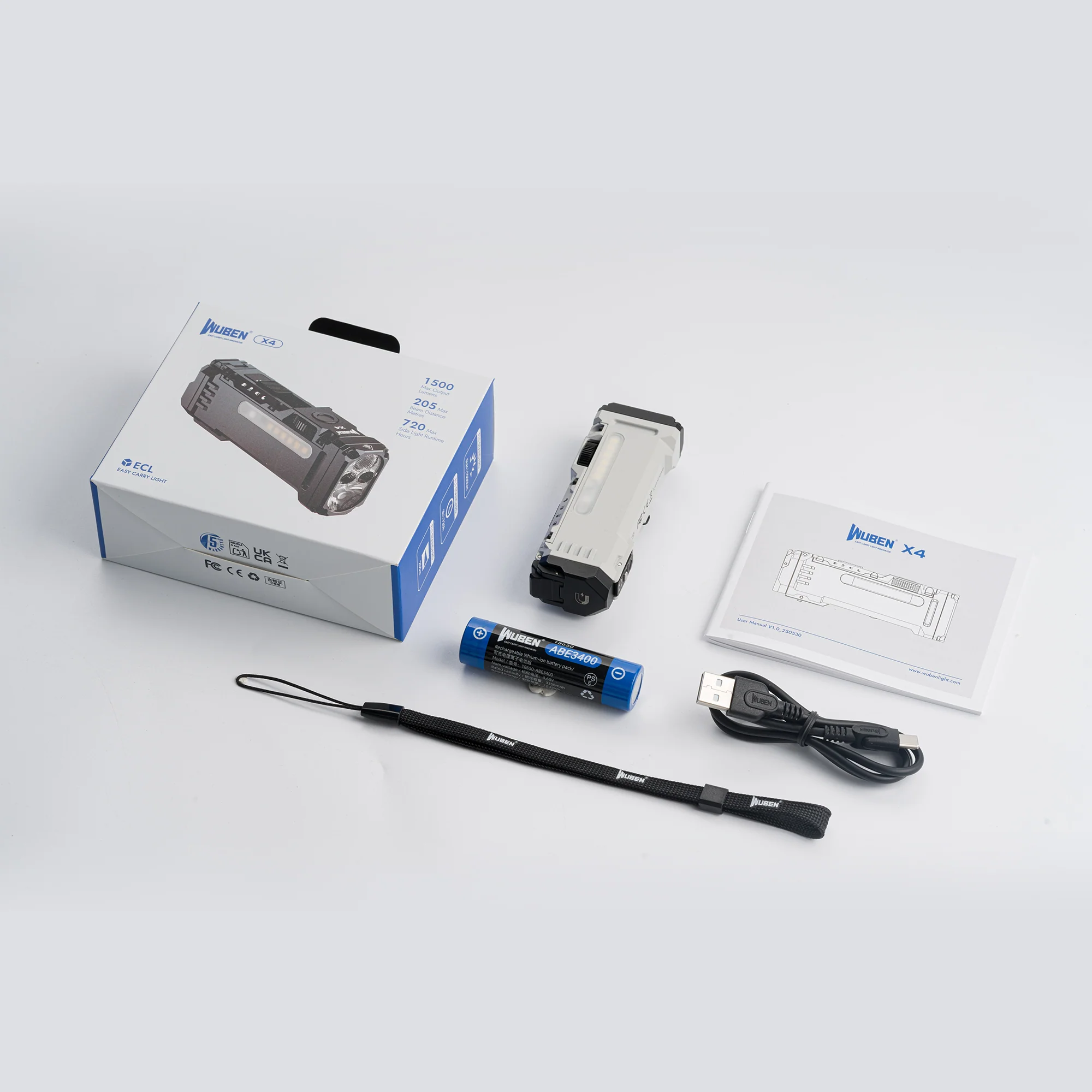 Wuben X4 Kompakte Multifunktions-Taschenlampe - Image 24