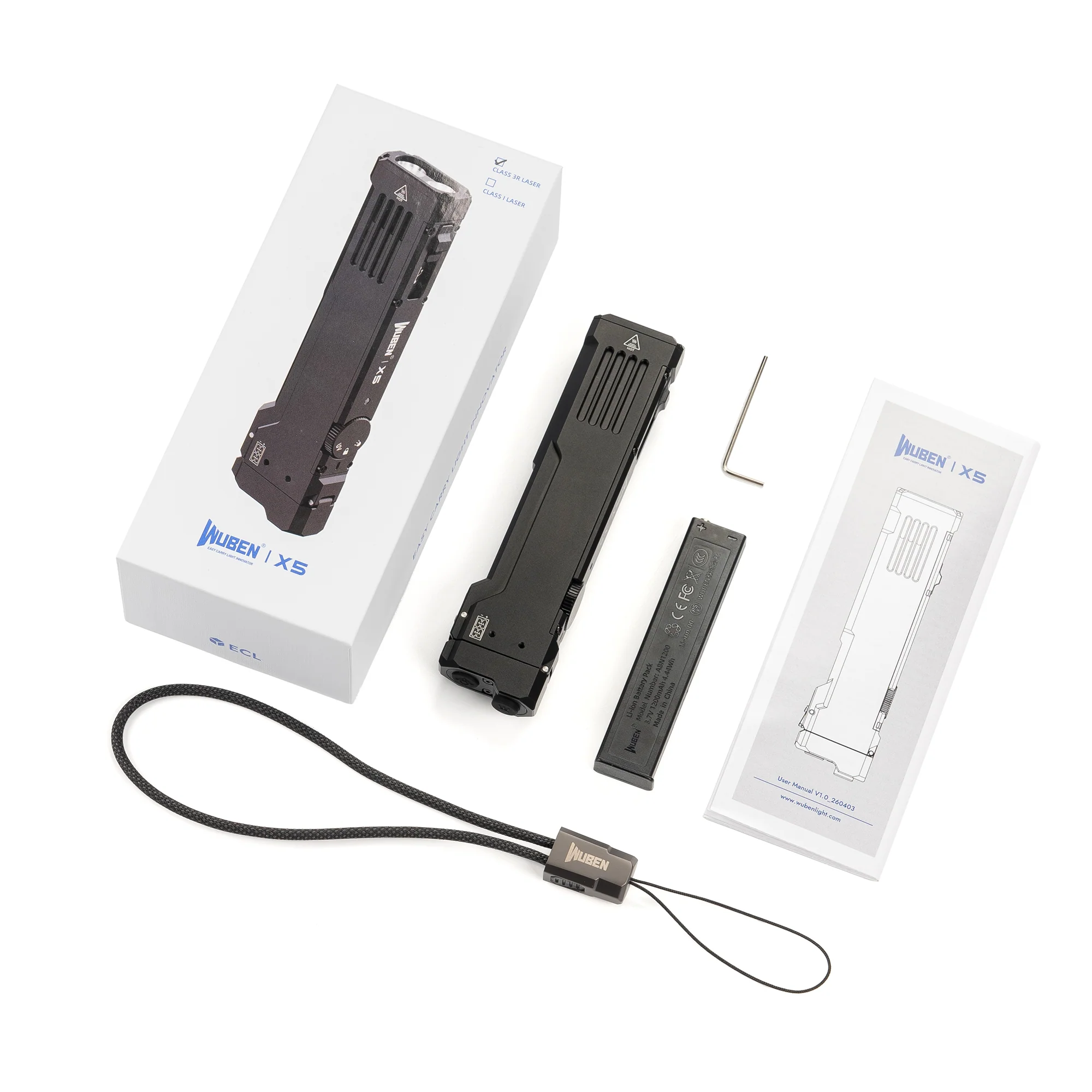 WUBEN X5 3-in-1 wiederaufladbare helle Taschenlampe mit 1300 Lumen für den EDC-Einsatz - Image 11