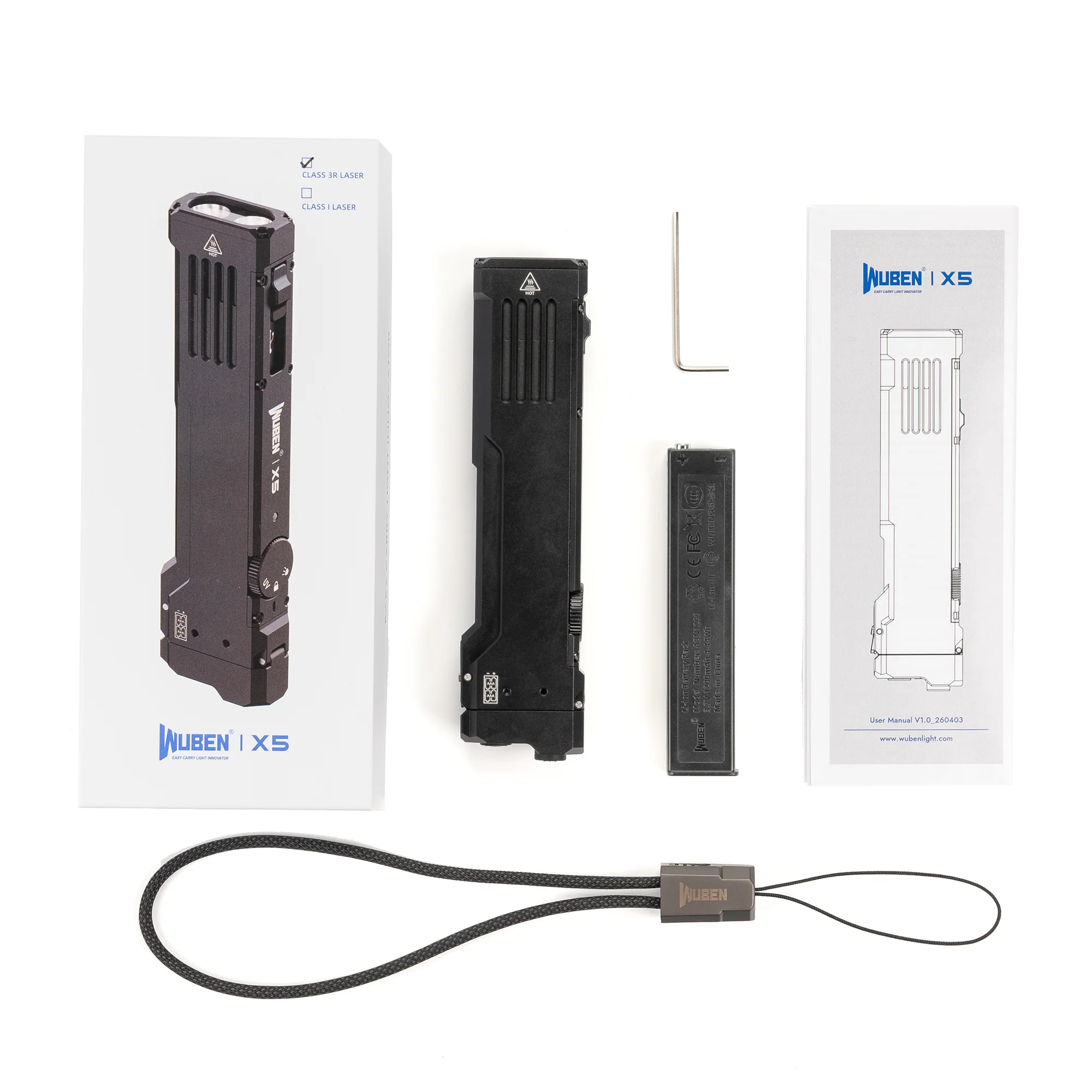 WUBEN X5 3-in-1 wiederaufladbare helle Taschenlampe mit 1300 Lumen für den EDC-Einsatz - Image 12