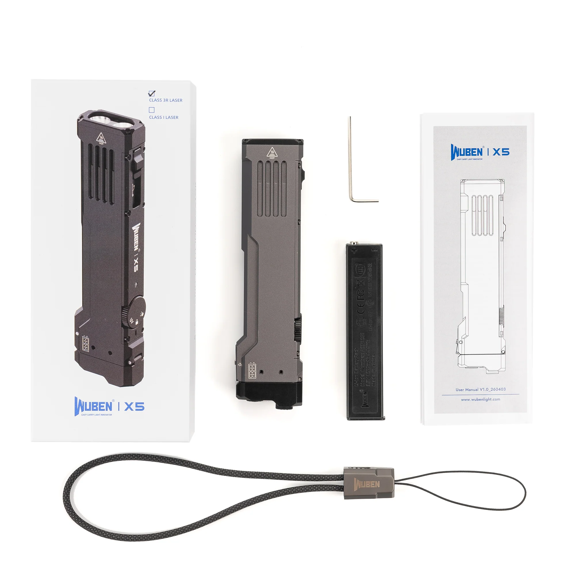 WUBEN X5 3-in-1 wiederaufladbare helle Taschenlampe mit 1300 Lumen für den EDC-Einsatz - Image 23